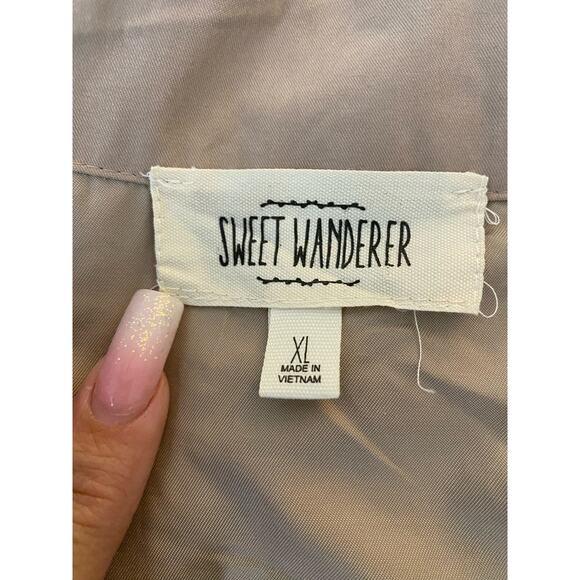 SWEET WANDERER Tan Brown Color Block Jacket - Picture 4 of 7